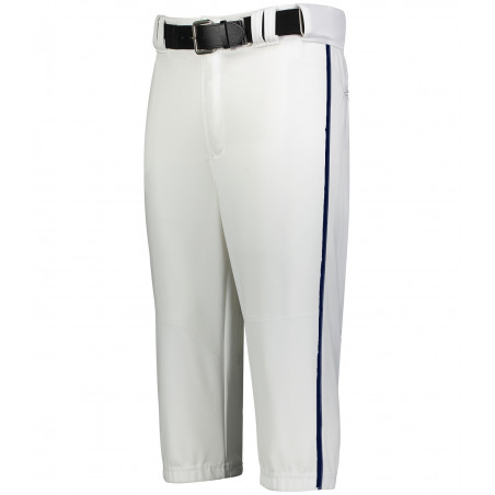 White Knicker Baseball Pants W/Navy Piping (Adult/Youth)