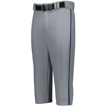 Grey Knicker Baseball Pants W/Navy Piping (Adult/Youth)