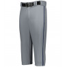 Grey Knicker Baseball Pants W/Navy Piping (Adult/Youth)